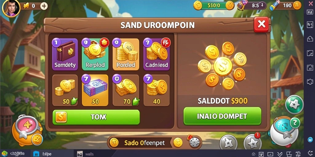 Screenshot menampilkan berbagai tema slot yang tersedia.
